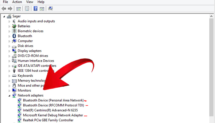 microsoft kernel debug network adapter