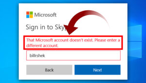 Read more about the article [Fix] Microsoft Account Doesn’t Exist (100% Working )
