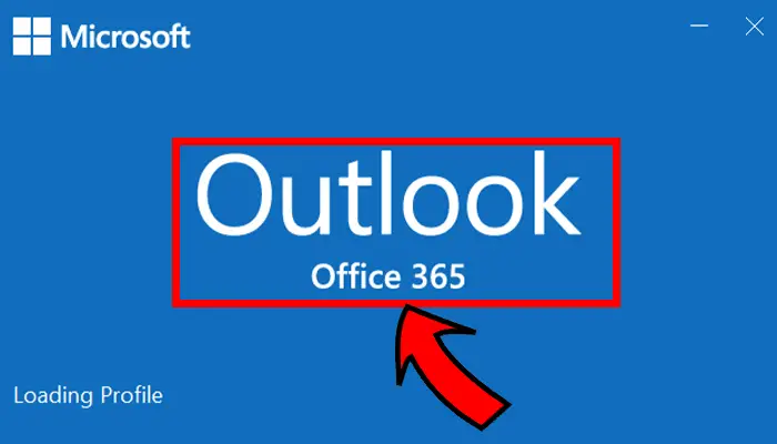 Outlook 365 stuck on loading profile