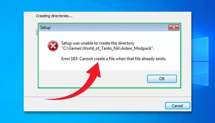 mklink cannot create a file when that file already exists