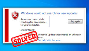 Read more about the article [Fix] Windows Could Not Search For New Updates (100% Working)