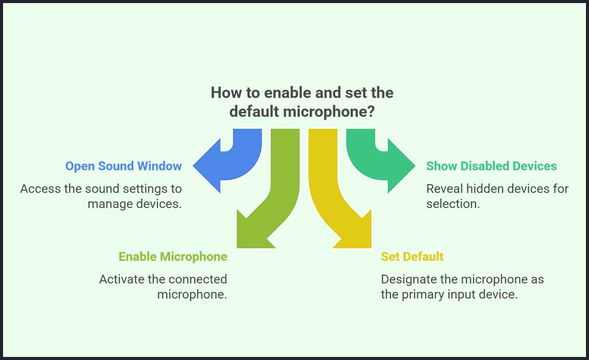 Enable Microphone and Set It Default on Your Device