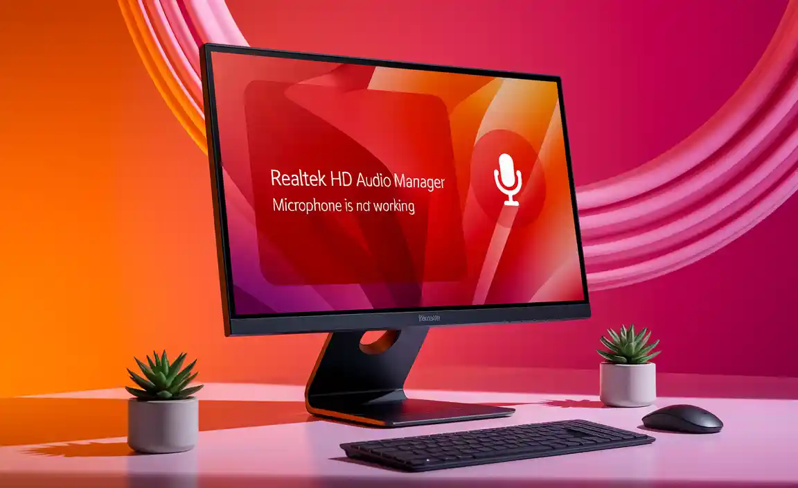 How to Fix Realtek HD Audio Manager Mic Not Working Issue