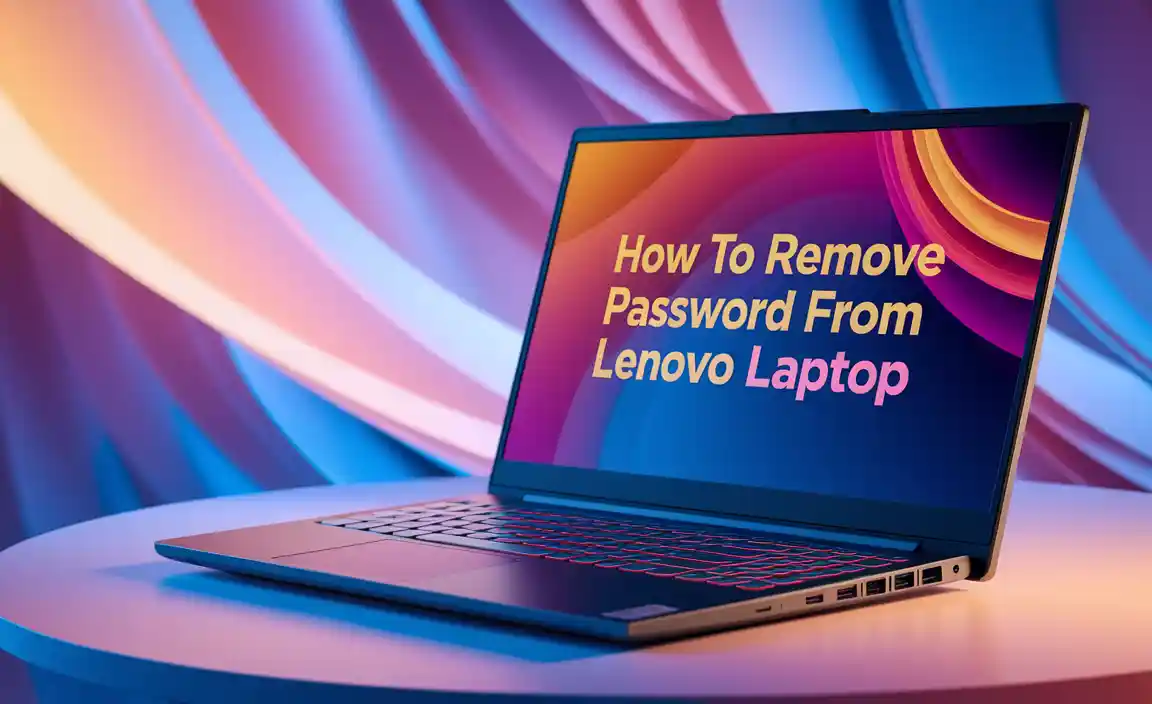 How to Remove Password From Lenovo Laptop