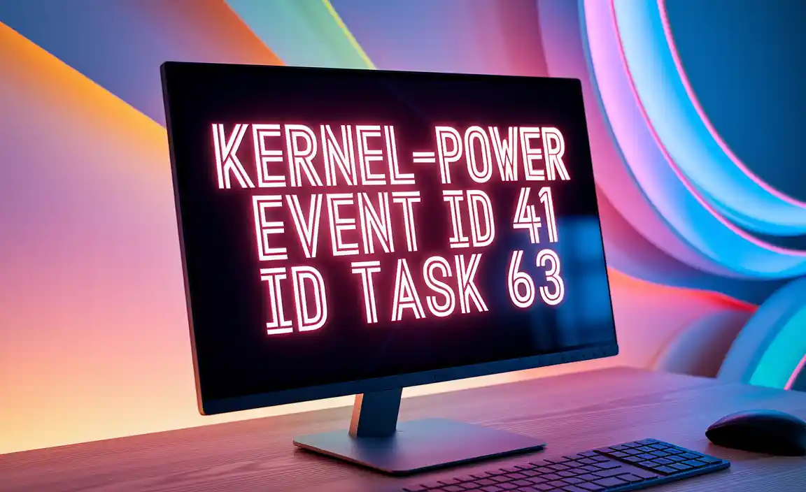 Kernel-Power Event ID 41 Task 63