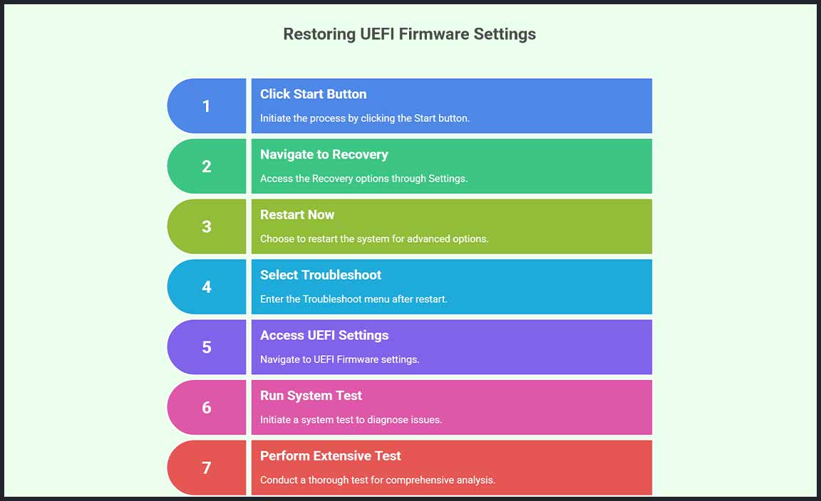 Restore UEFI Firmware Settings