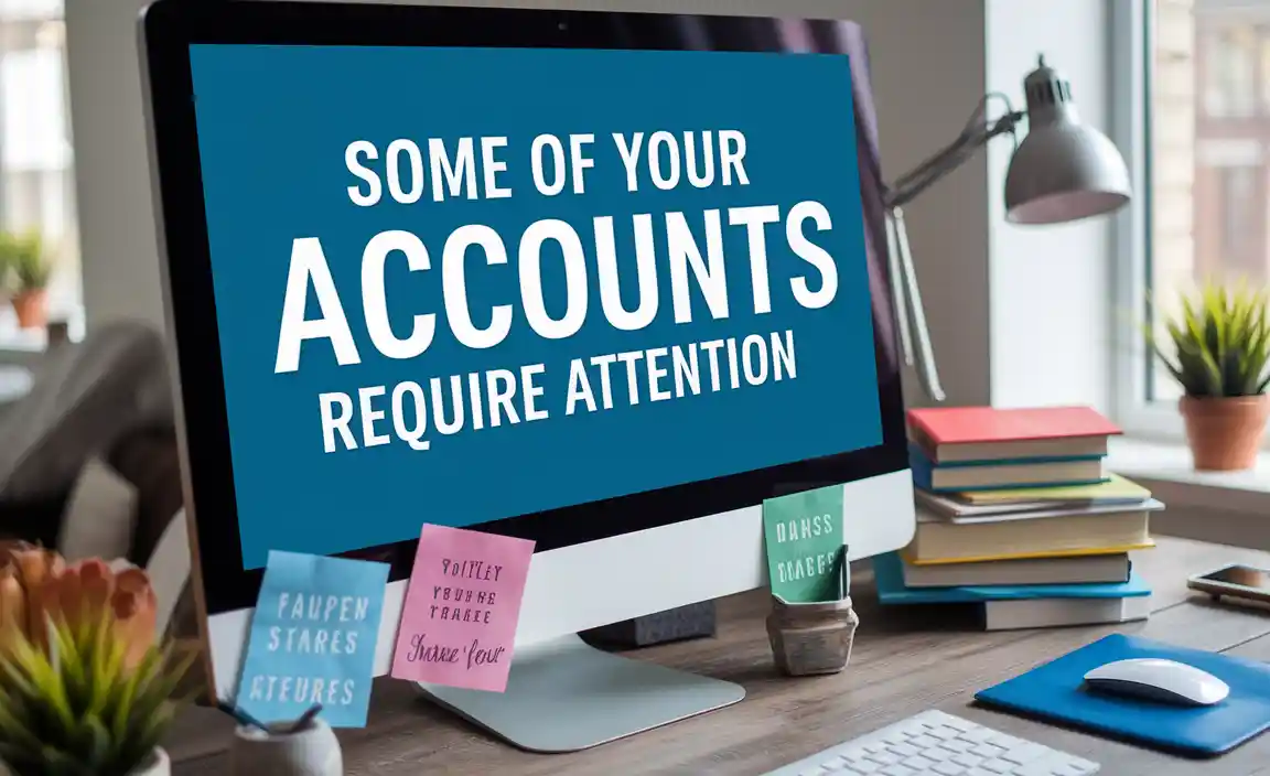 Some of Your Accounts Require Attention