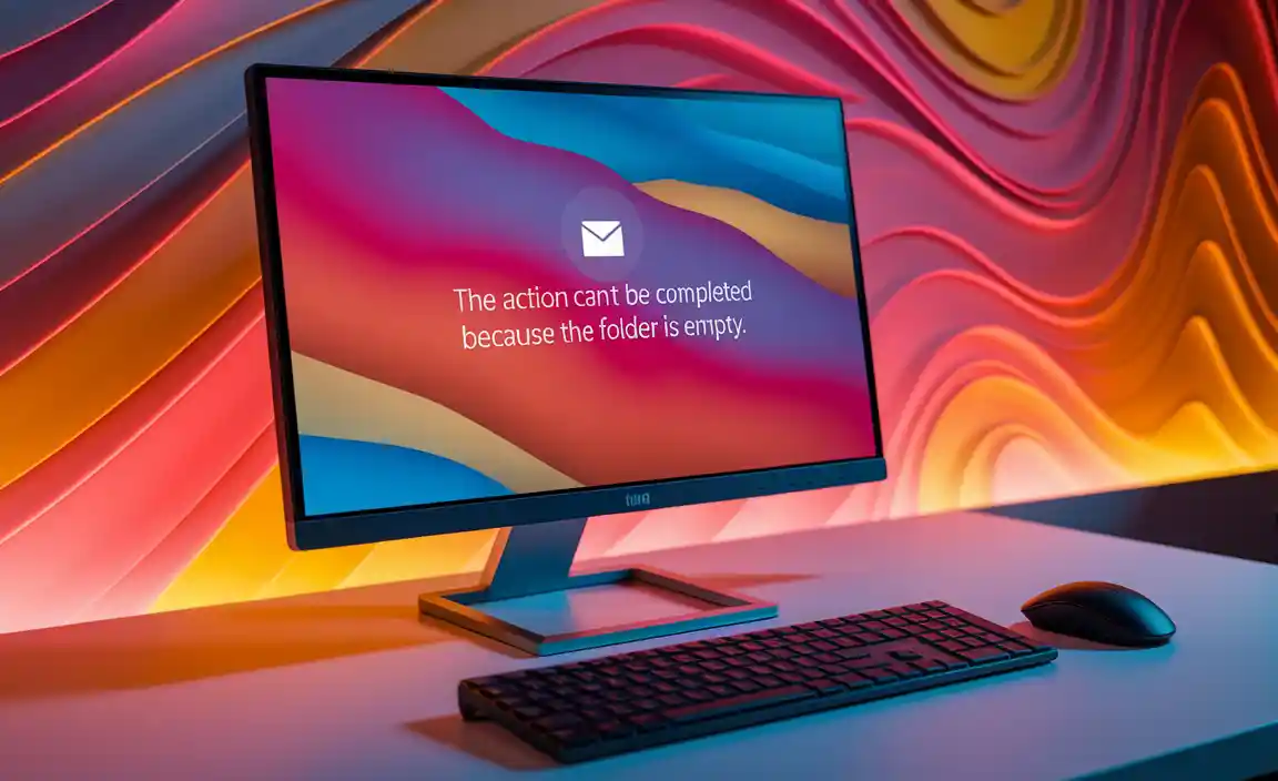 Troubleshooting 'The Action Can’t Be Completed Because the Folder'