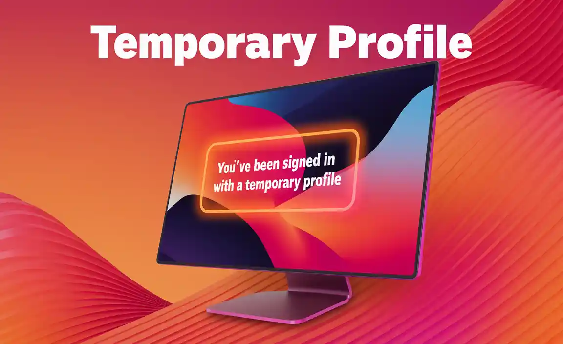 You’ve Been Signed in With a Temporary Profile