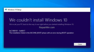 Read more about the article [Fix] Windows 10 Install Failed Second Boot (100% Working)