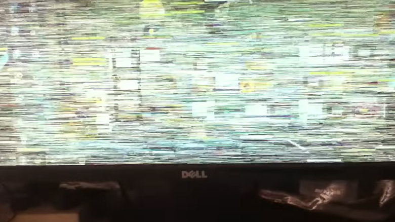 Computer Crash With Buzzing Sound