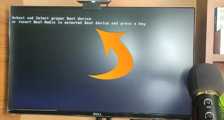 Reboot And Select Proper Boot Device SSD