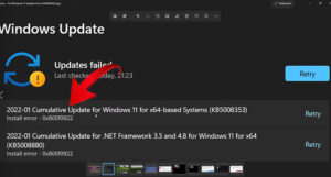 Read more about the article [4 Fixes] Windows 11 Install Error – 0x800f0922