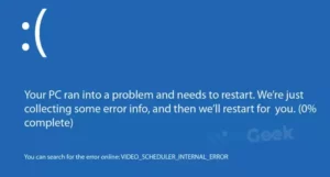 Read more about the article [6 Fixes] Video Scheduler Internal Error Windows 11