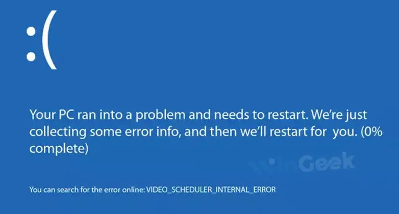 Video Scheduler Internal Error Windows 11