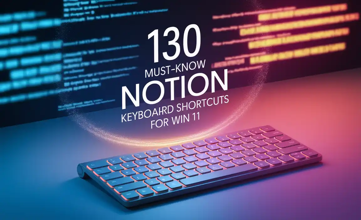 130 Must-Know Notion Keyboard Shortcuts For Win 11