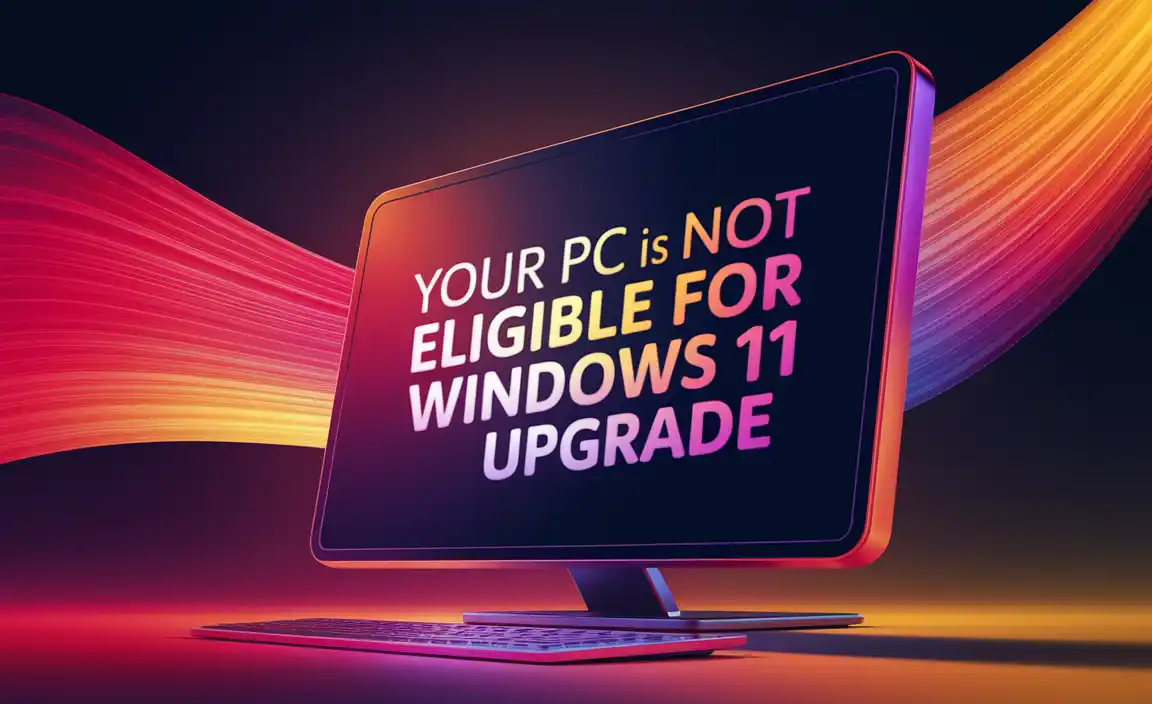 Your Pc Is Not Eligible For Windows 11 Upgrade