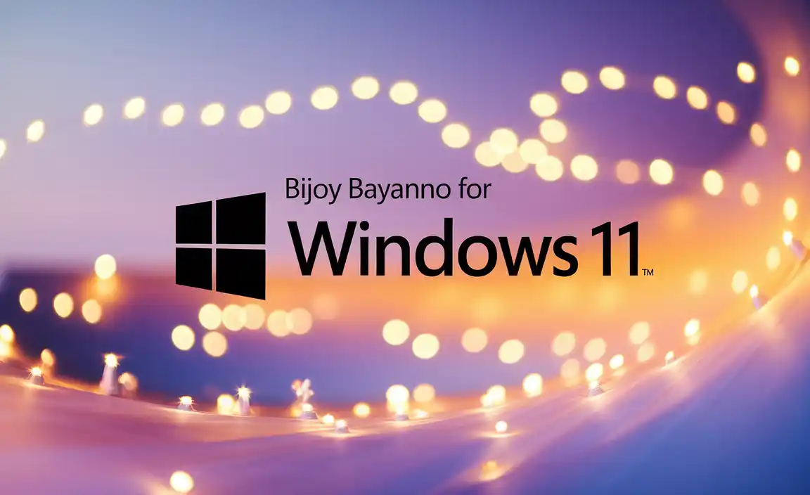 Bijoy Bayanno For Windows 11