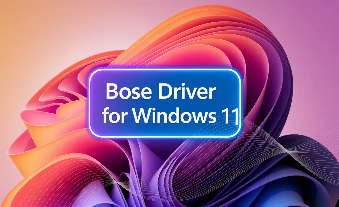 Bose Driver For Windows 11