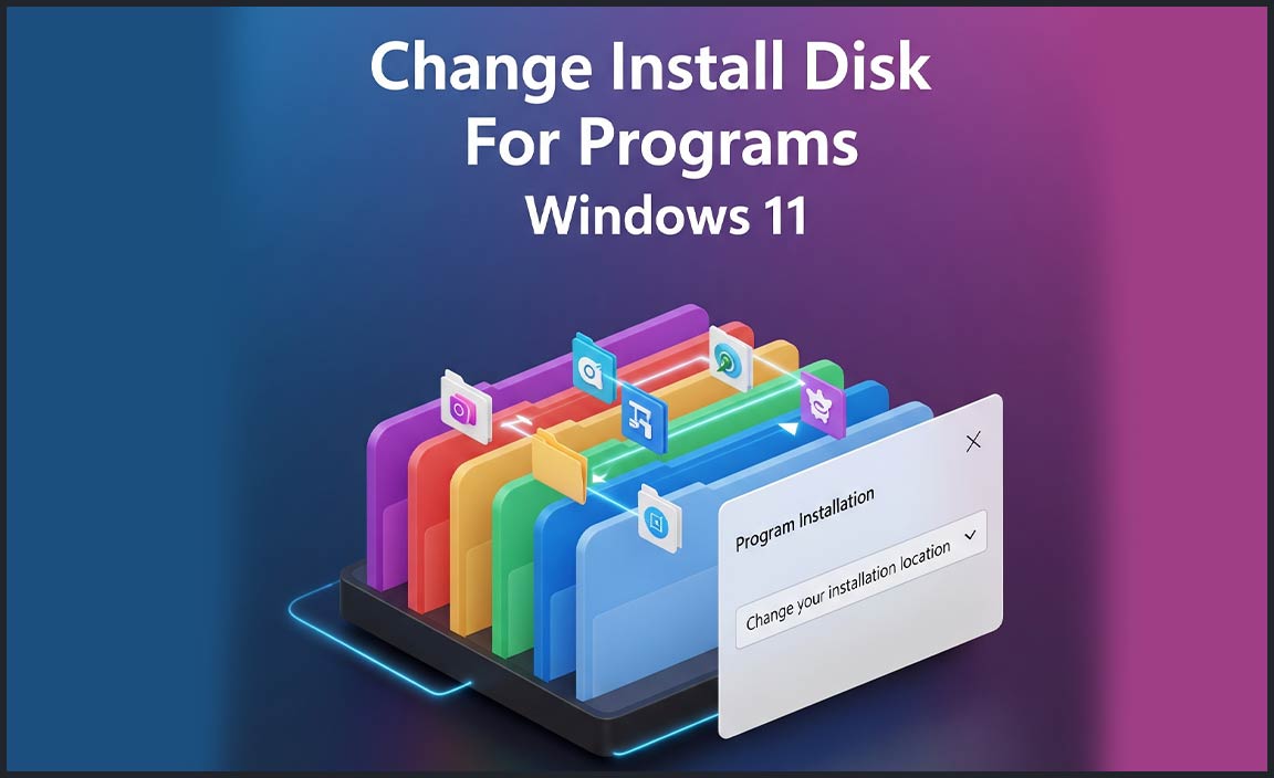 Change Install Disk For Programs Windows 11