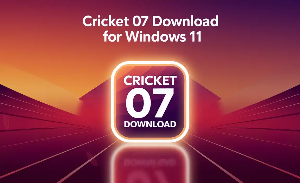 Cricket 07 Download For Windows 11