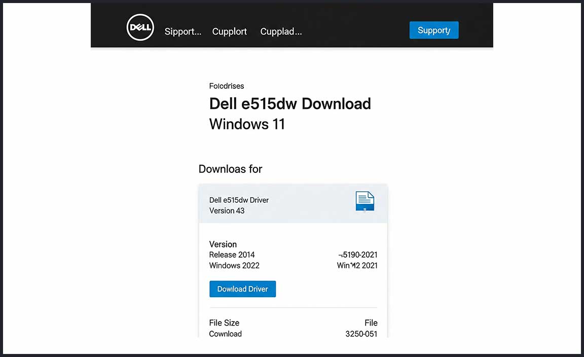Dell E515Dw Driver For Windows 11
