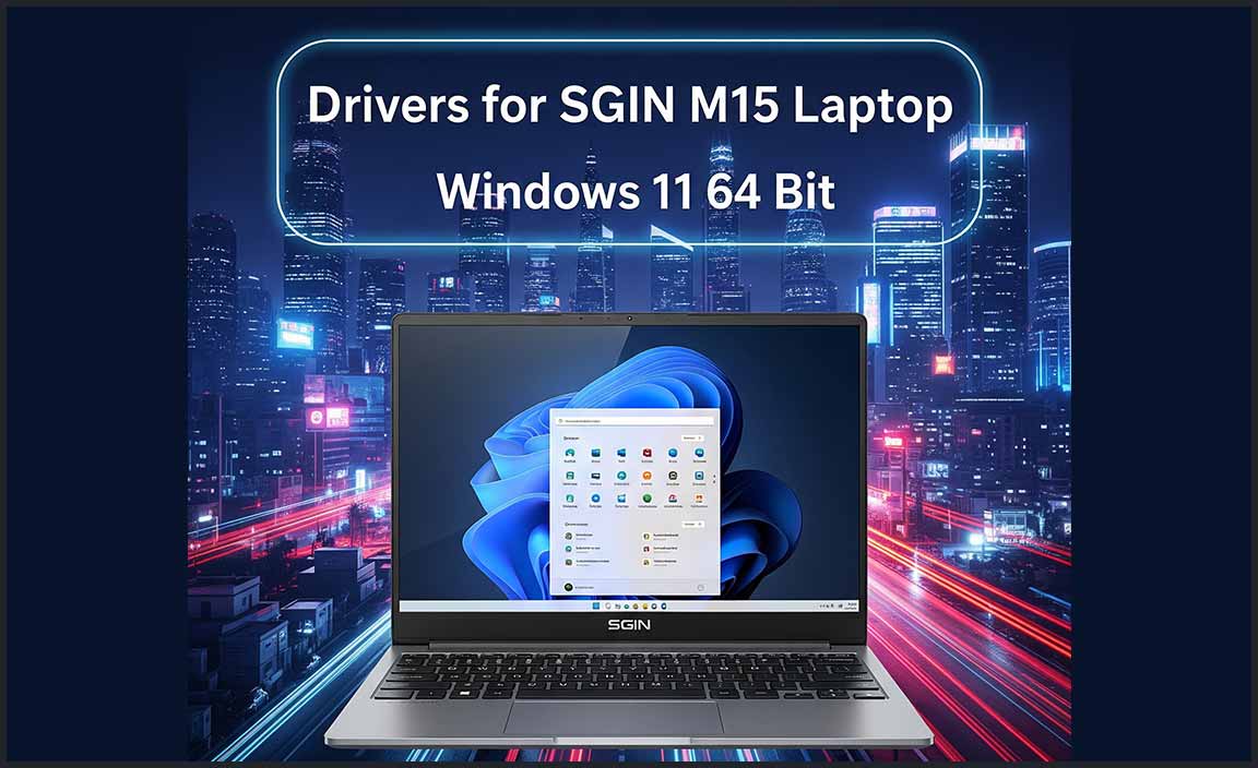 Drivers for SGIN M15 Laptop Windows 11 64 Bit