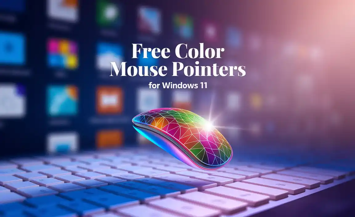 Free Color Mouse Pointers for Windows 11