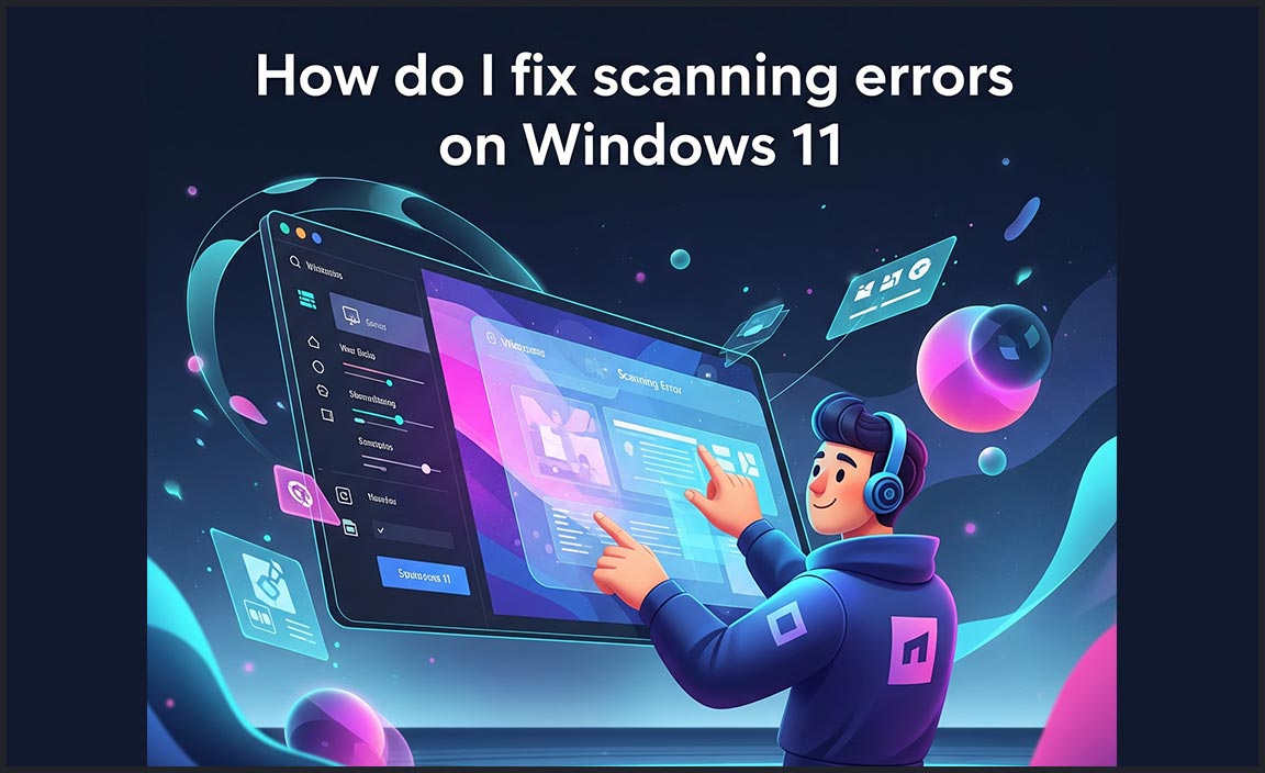 How do I fix scanning errors on Windows 11