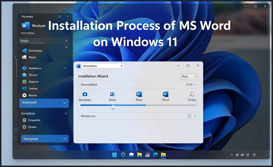 Installation Process of MS Word on Windows 11