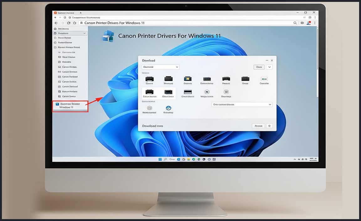 Installing Canon Printer Drivers on Windows 11
