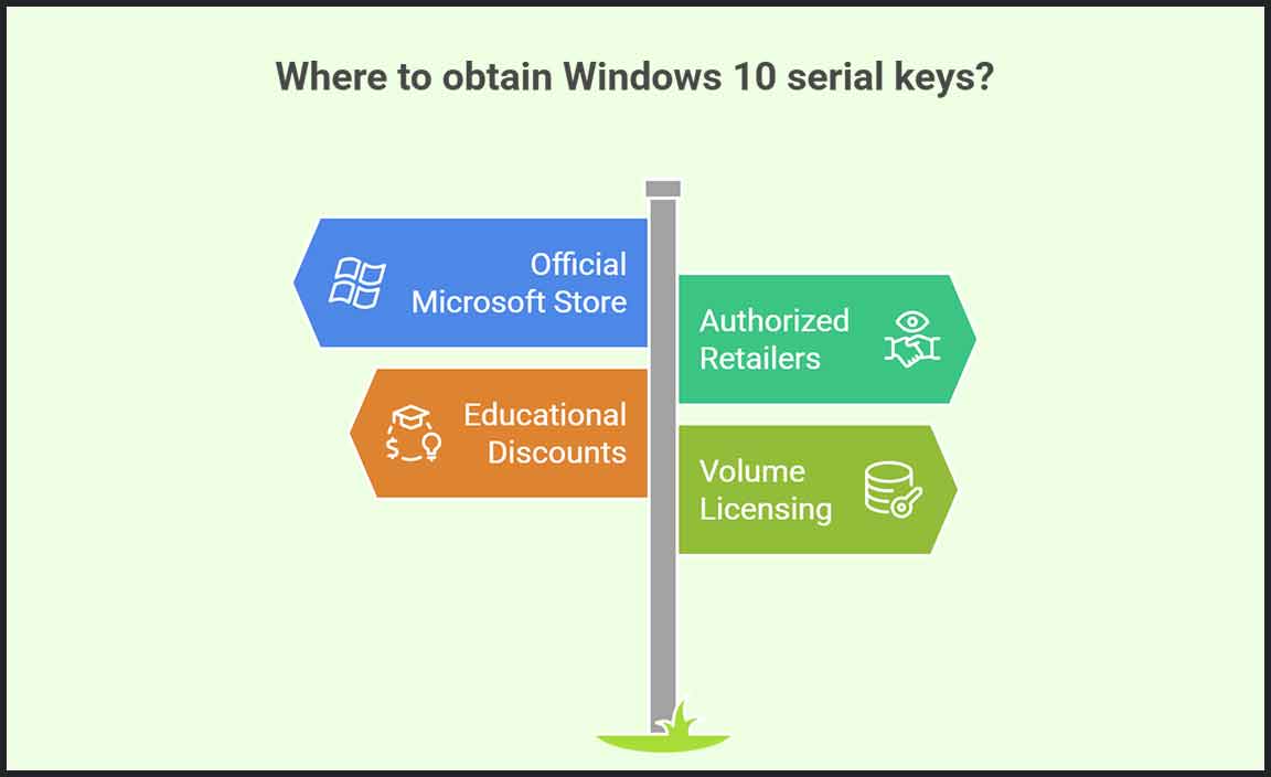 Legitimate Sources for Windows 10 Serial Keys