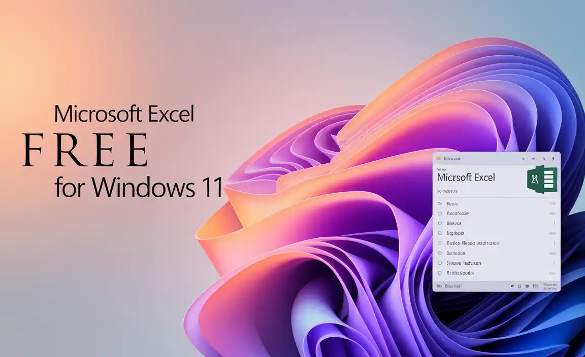 Microsoft Excel Free Download for Windows 11
