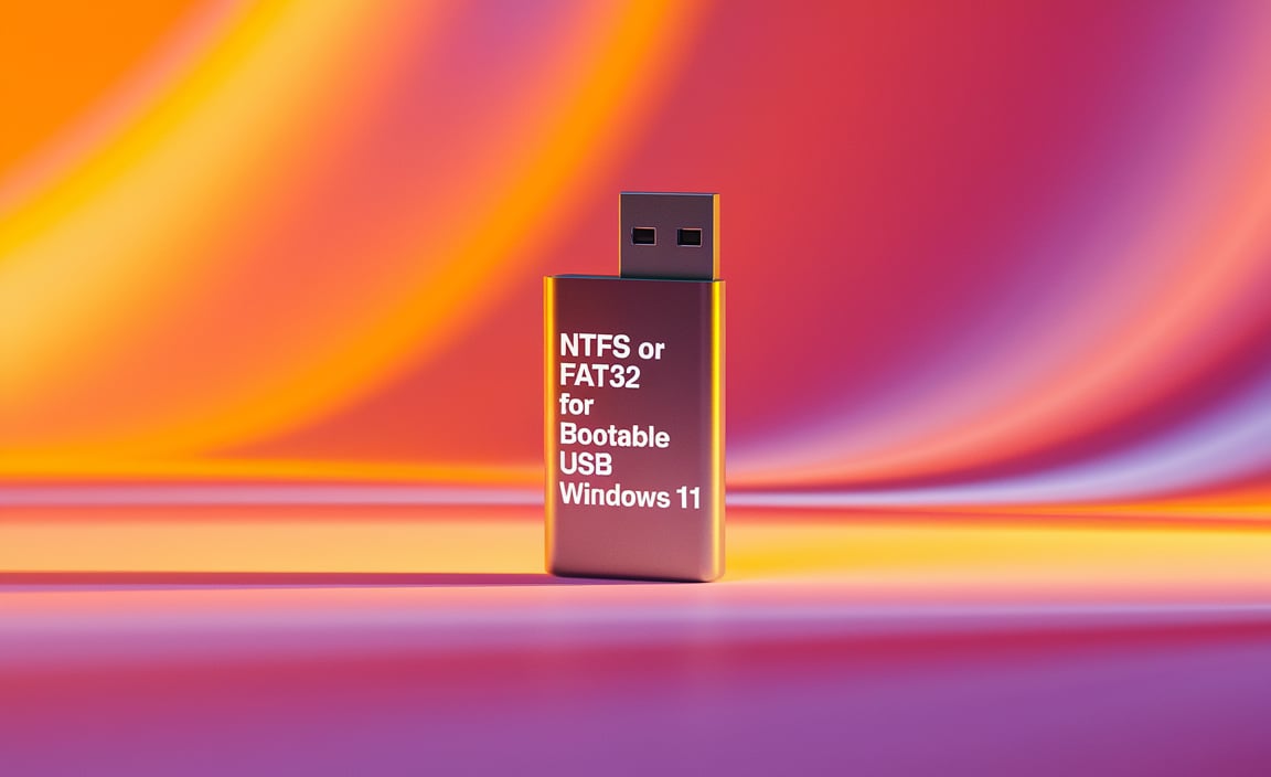 NTFS or FAT32 for Bootable USB Windows 11
