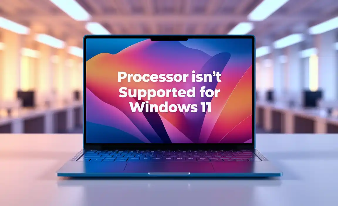 Processor Isn'T Supported For Windows 11