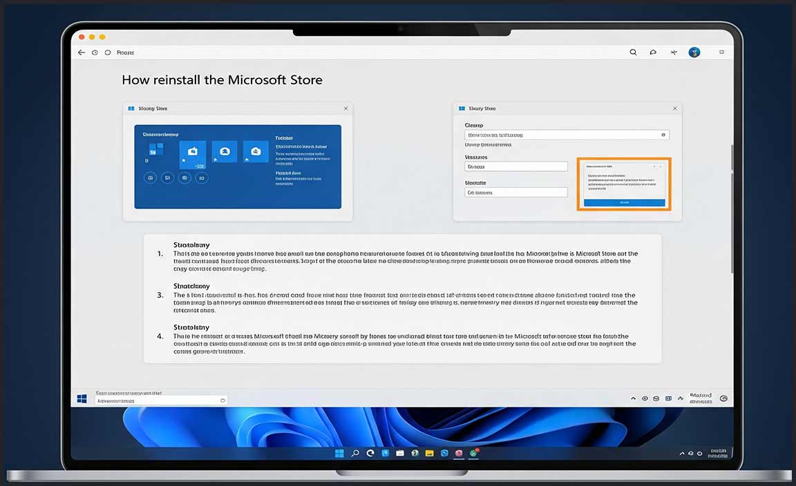 Reinstalling the Microsoft Store