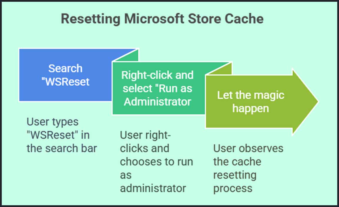 Resetting the Microsoft Store Cache