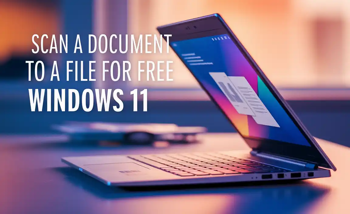Scan a Document to a File for Free Windows 11