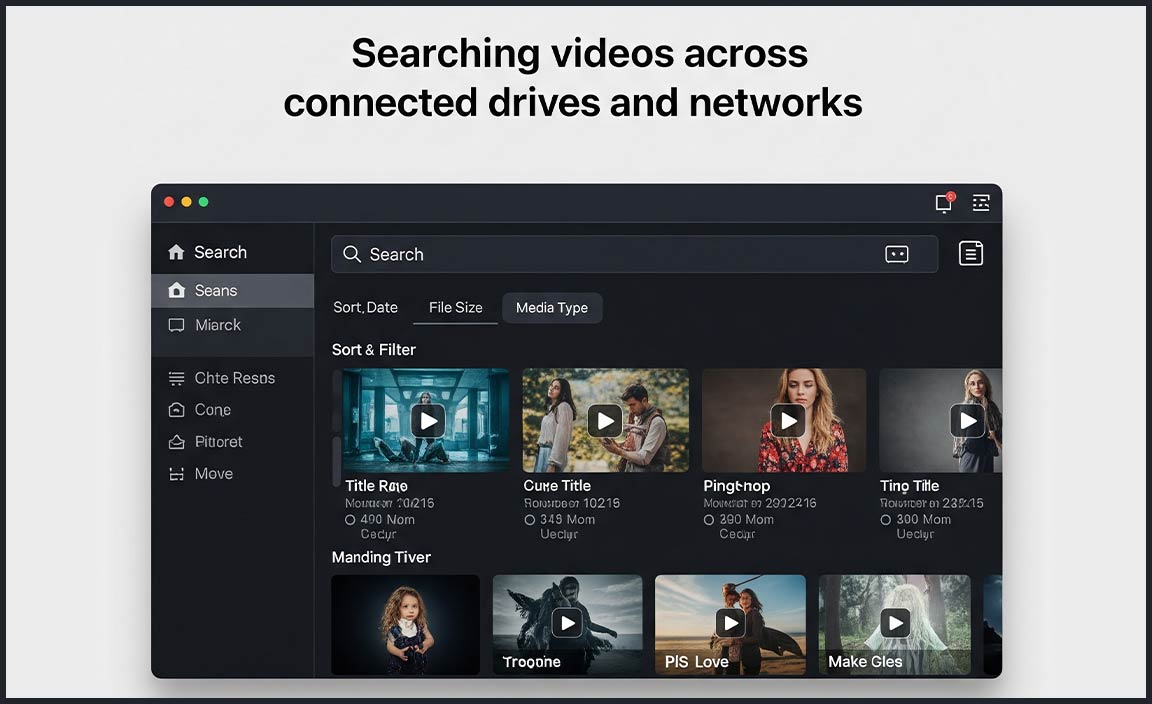 Searching Videos Across Connected Drives and Networks