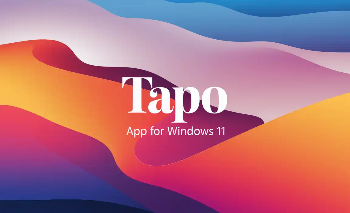 Tapo App For Windows 11