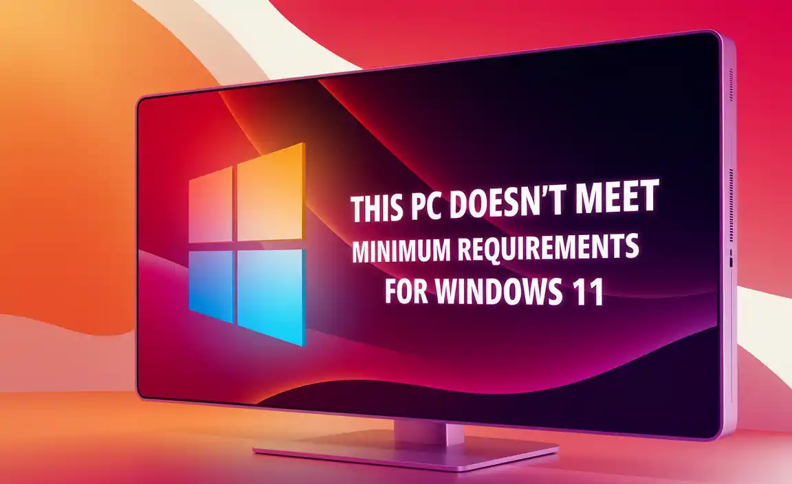 This PC Doesn't Meet the Minimum Requirements for Windows 11