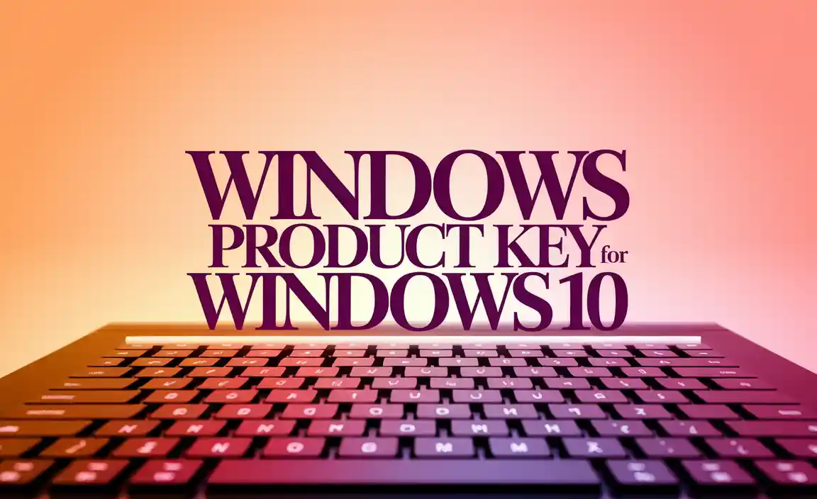 Windows Product Key for Windows 10