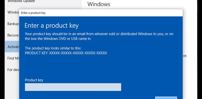 product key for windows 10