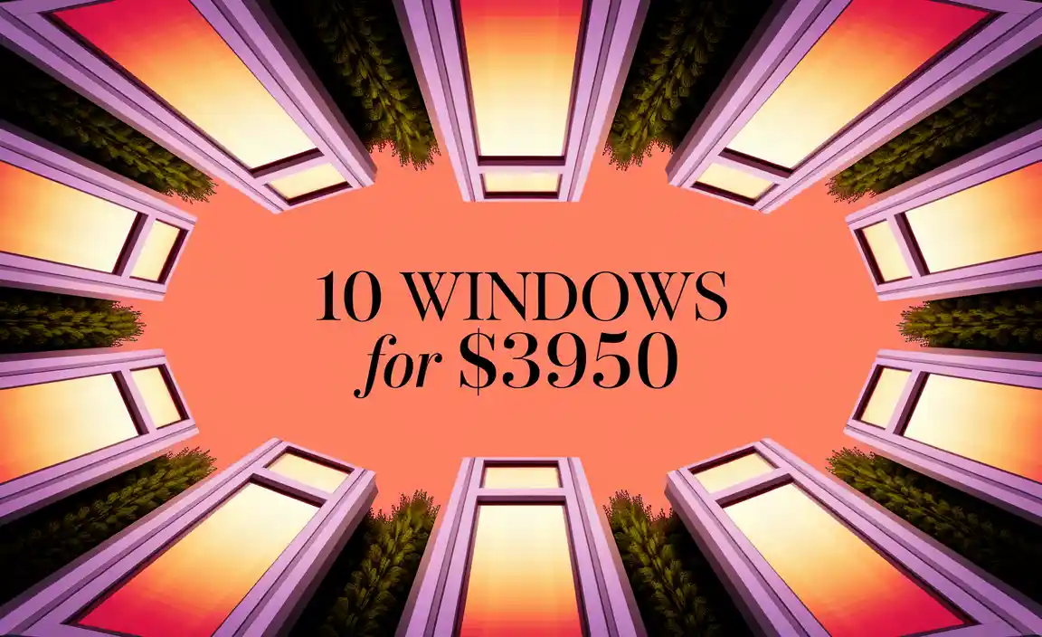 10 Windows for $3950
