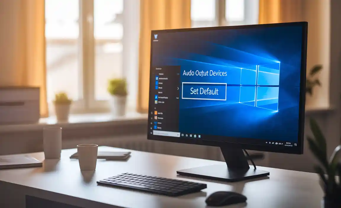 Configuring Default Audio Output Device