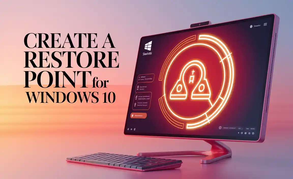 Create a Restore Point for Windows 10