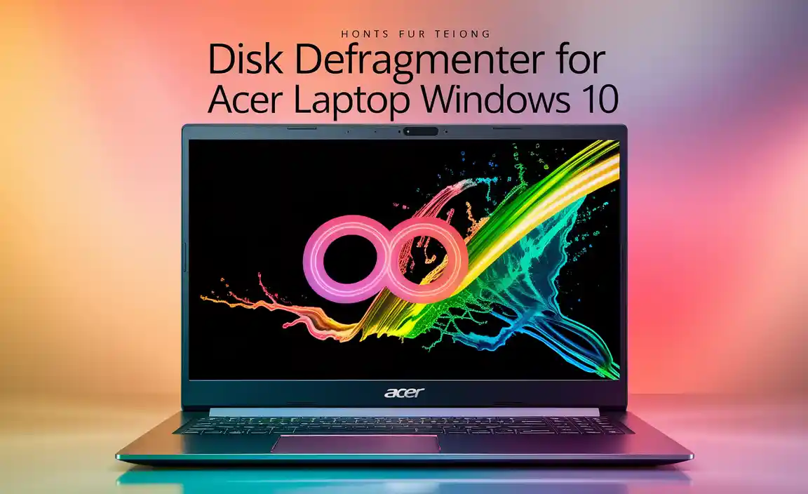 Disk Defragmenter for Acer Laptop Windows 10