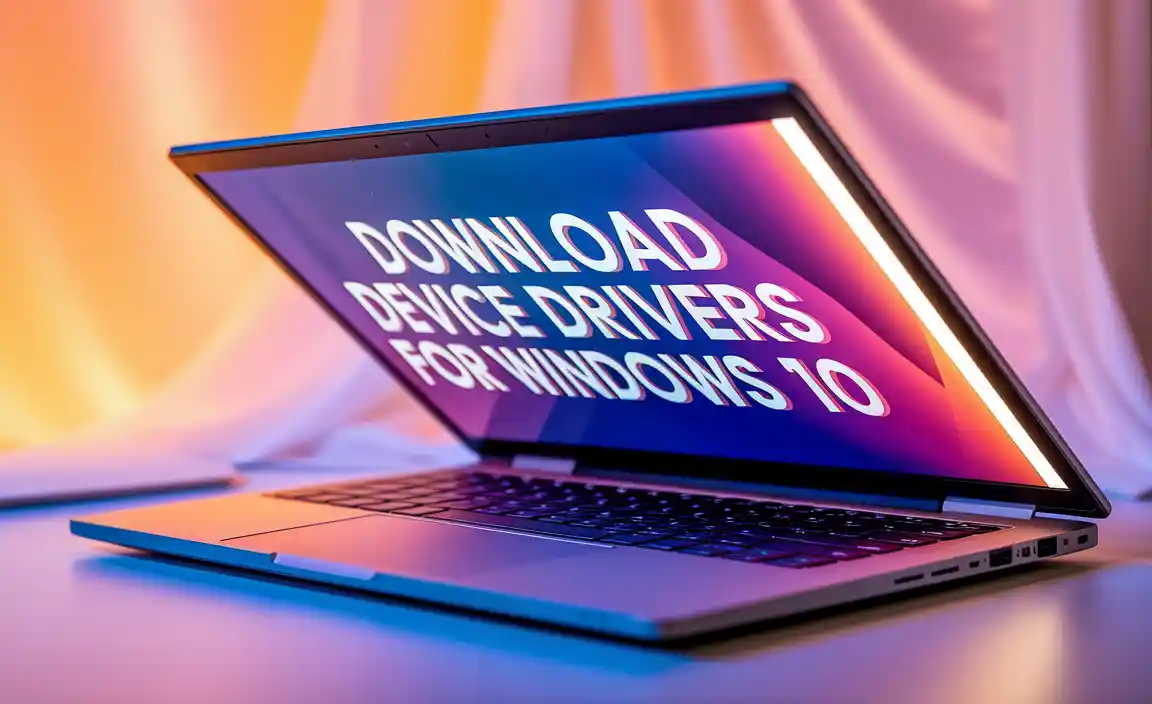 Download Device Drivers for Windows 10