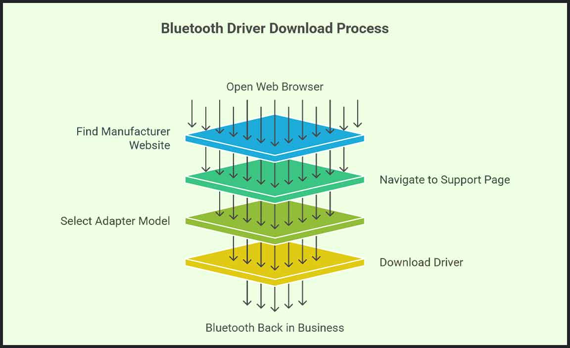 Downloading Bluetooth Drivers from the Manufacturer's Website