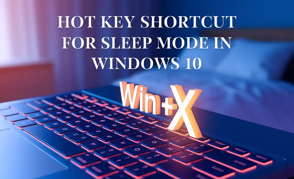 Hot Key Shortcut for Sleep Mode in Windows 10